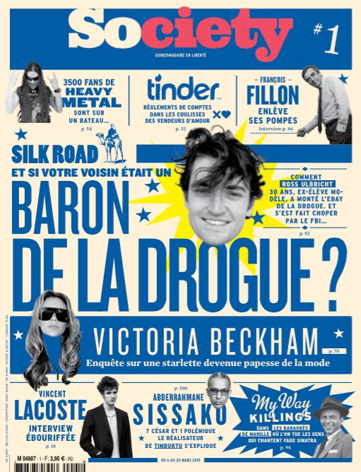 La Une du premier numéro de Society