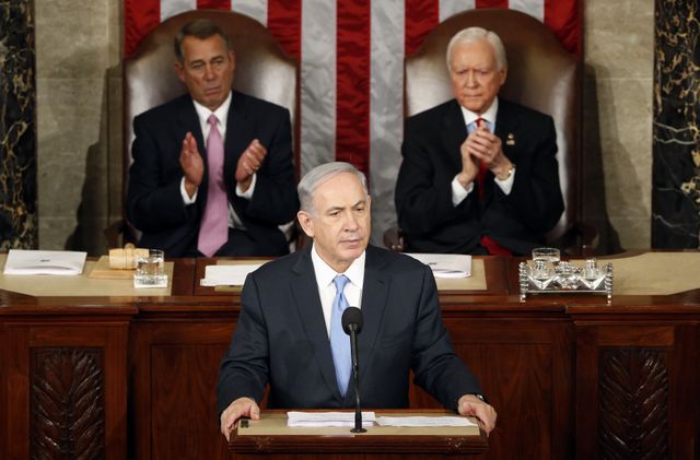 Benjamin Netanyahou à la tribune du congrès américain