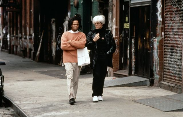 David Bowie et Jeffrey Wright dans 'Basquiat'