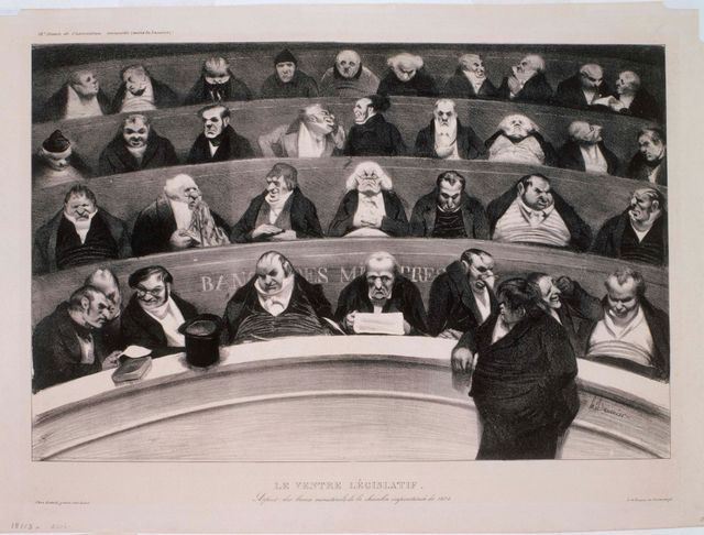 Le Ventre Legislatif par Honoré Daumier - 1834
