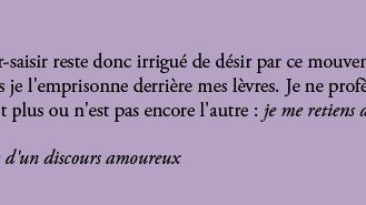 Barthes, extrait 3