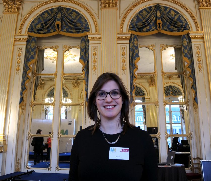 Claire Gayet, animatrice de communautés en ligne à la Cité de l'architecture, le 5 mars 2015 au ministère de la Culture