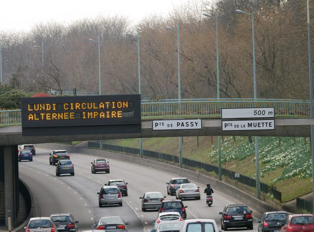 Circulation alternée à Paris