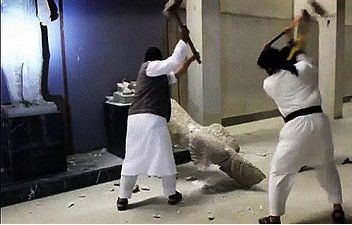 Destructions au musée de Mossoul