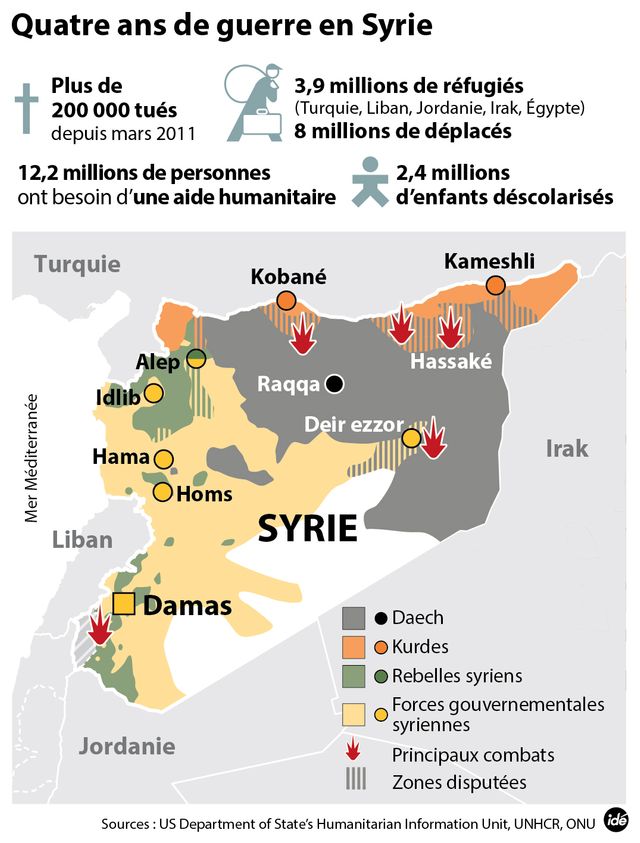 Syrie : quatre ans de guerre