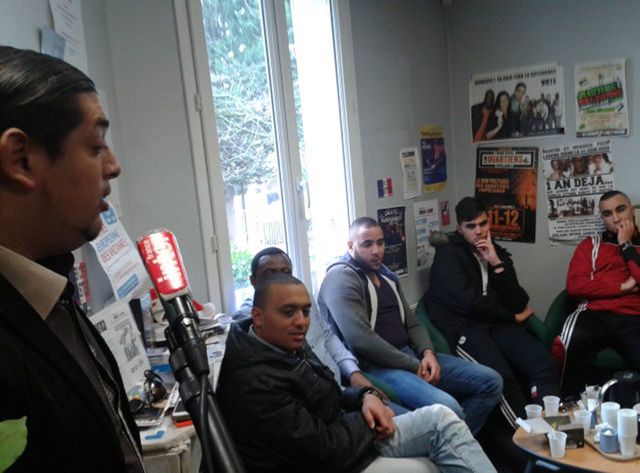 Clichy-sous-Bois, dans les locaux de l'association "AC Le Feu"