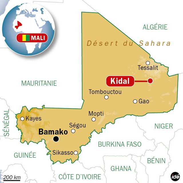 Kidal, dans le nord du Mali