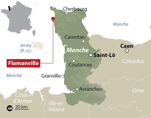 Flamanville dans la Manche