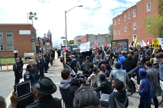 Manifestation pour Freddie Gray