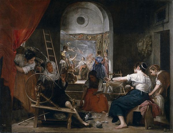 La Légende d'Arachné ou Les Fileuses, de Velasquez, qui a inspiré Aracne de Hector Parra
