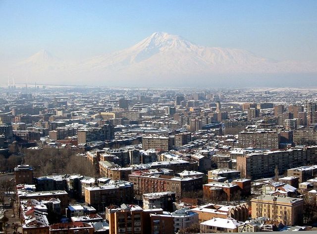 Erevan et le Mont Ararat