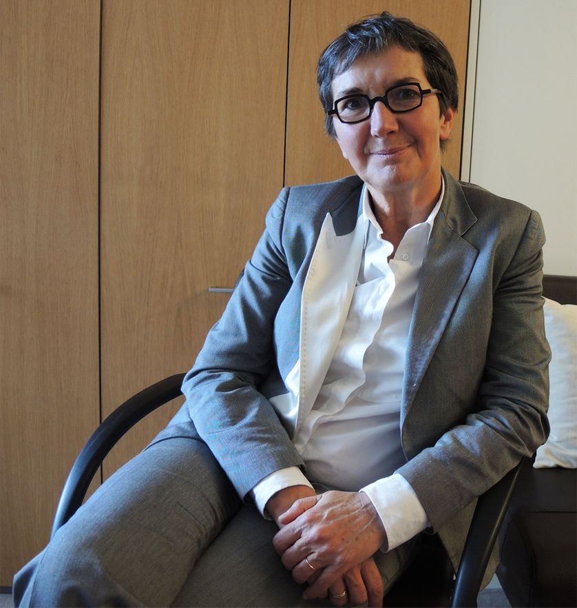 Valérie Fourneyron dans son bureau de l'Assemblée nationale le 31 mars 2015