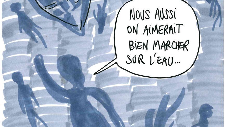 Drame des migrants: "Nous aussi on aimerait bien marcher sur l'eau"