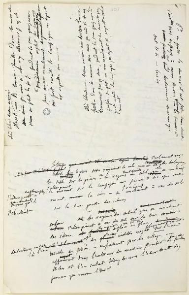 Manuscit de "Madame Bovary"