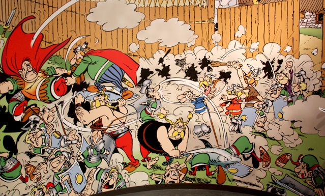 Dans l'exposition Astérix à Alésia du mythe à la réalité