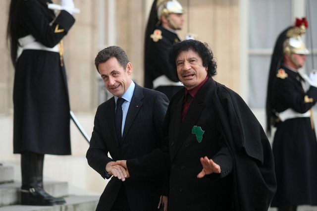 Kadhafi et Sarkozy à Paris en 2007