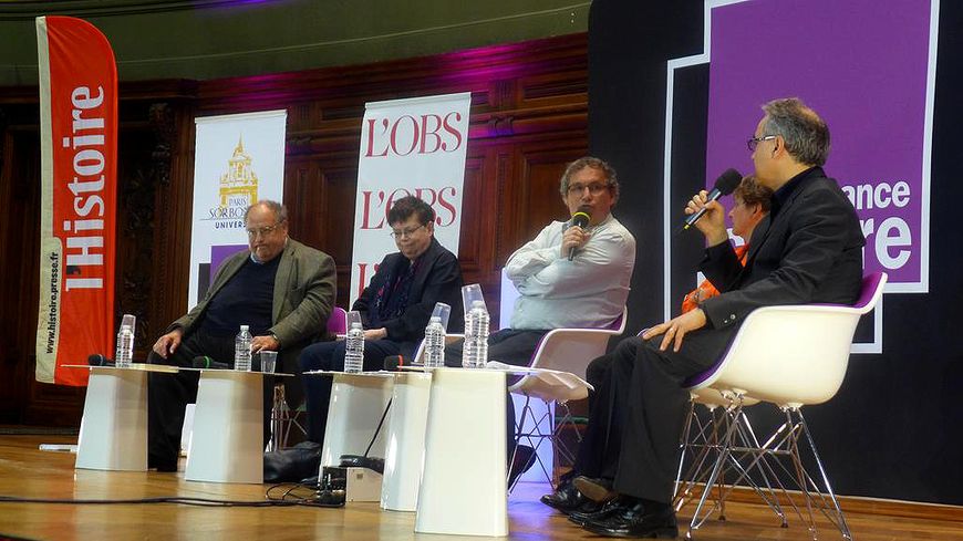 Alexandre Adler, Françoise Thom, Emmanuel Laurentin, Catherine Gousseff et Pierre Gonneau.