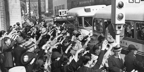 octobre 1941 - Départ de Japonais de Los Angeles pour être internés