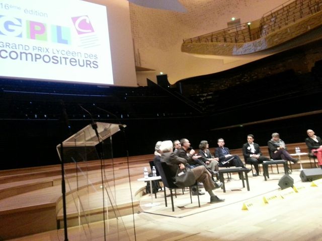 La scène du Grand Prix Lycéen des Compositeurs