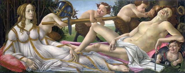 Venus et Mars de Botticelli