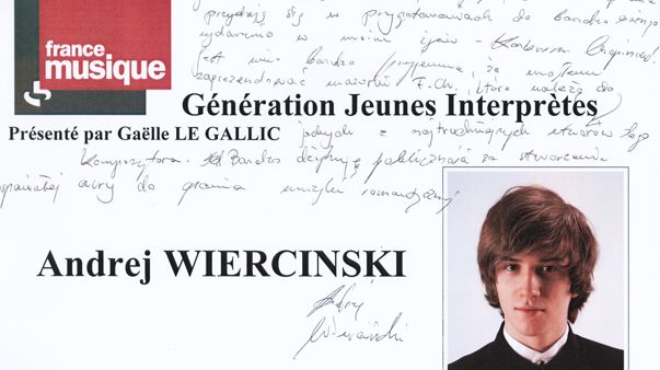 flyer Génération jeunes interprètes_Andrej Wiercinski_603