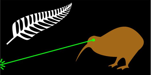 Un kiwi qui tire des lasers, le prochain drapeau néo-zélandais ?