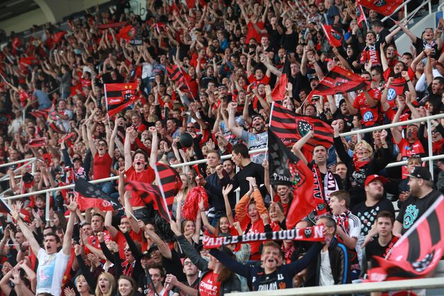 Les supporters du RCT ont laissé exploser leur joie avant même la fin du match.