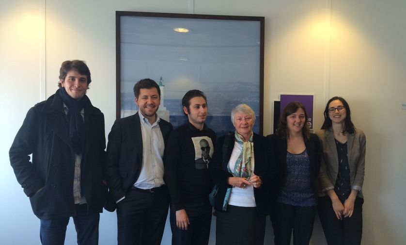 Gaëtan Dussausaye, Franck Allisio, Maxime Verner, Béatrice Giblin, Laura Slimani et Rosalie Salaün