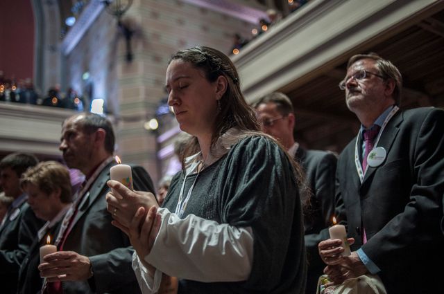 Messe protestante à Lyon en 2013