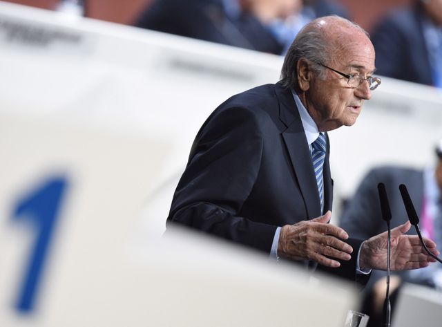Sepp Blatter réélu président de la Fifa.