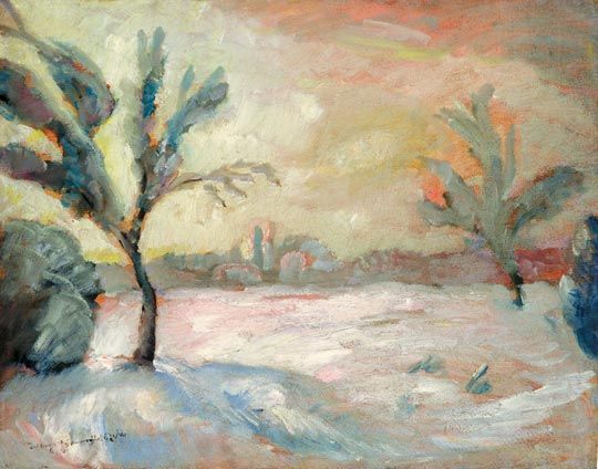 Paysage hivernal de Kecskemet, ville natale de Kodaly