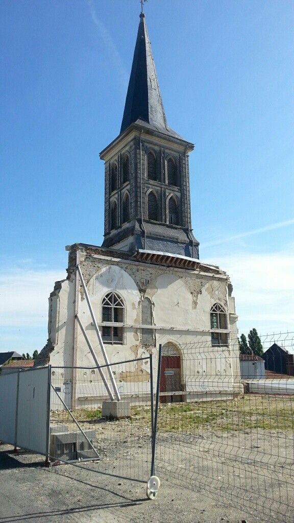 Église de Gesté détruite en 2013