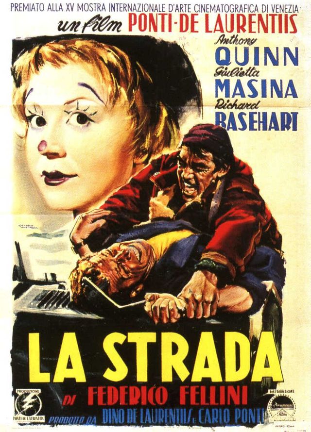 Affiche du film de Fellini La Strada