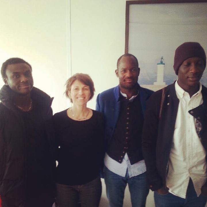Josué Ndofusu Mbemba, Blandine Savetier, William Edimo et Souleymane Sylla