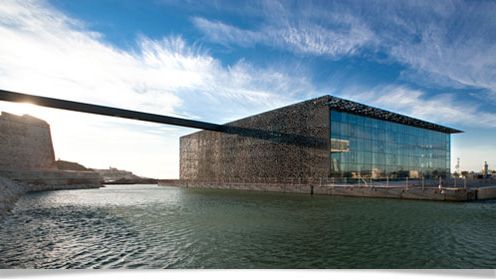 Le MuCEM de Marseille, conçu par l'architecte Rudy Ricciotti.