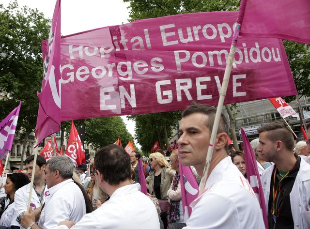 Paris, le 28 Mai 2015 - Rassemblement du personnel de l'AP-HP