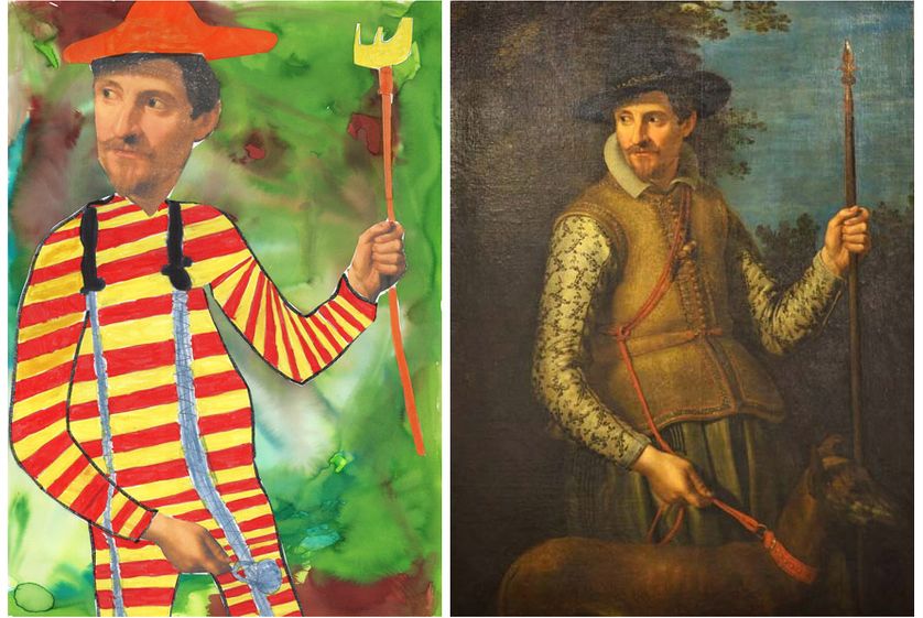 La classe, l'oeuvre ! Le portrait d'un chasseur, d'Adriaen van Nieulandt, vu par des enfants de l'école Moïse Lévy, de Gray