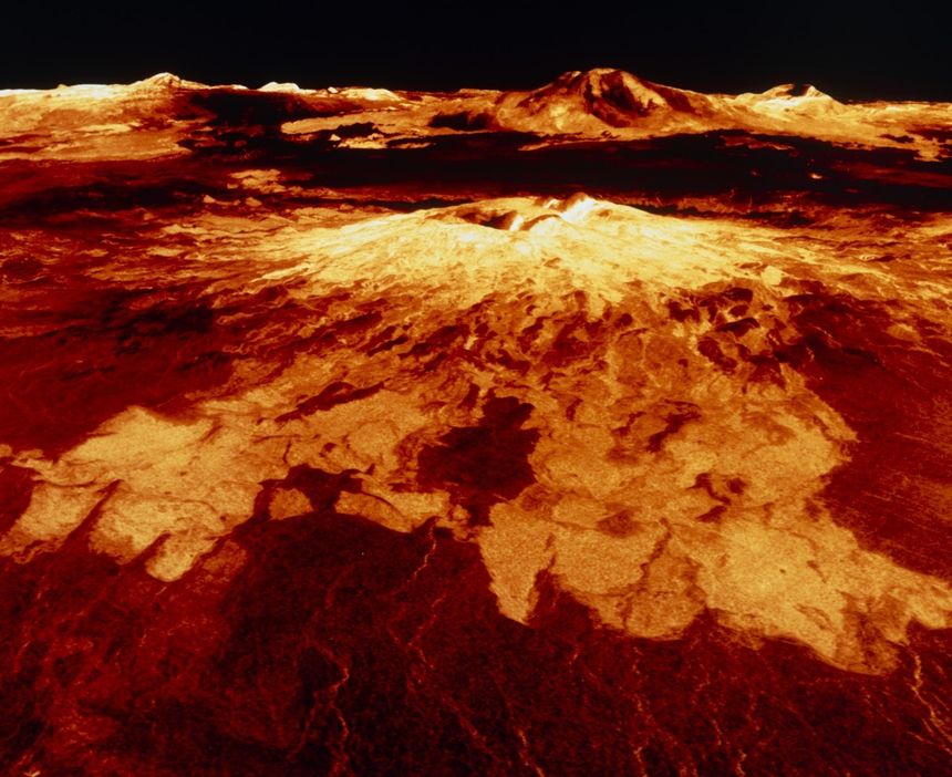 Sapas Mons, un volcan situé sur la planète Vénus