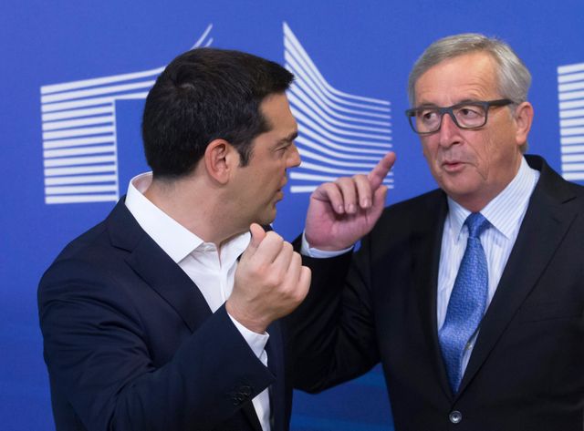 Alexis Tsipraset J-C Juncker