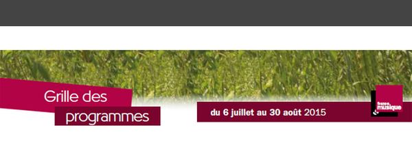 Bandeau Grille des programmes été 2015