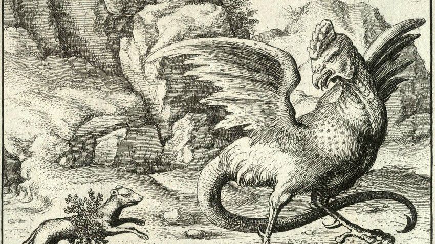 une bête légendaire le basilic