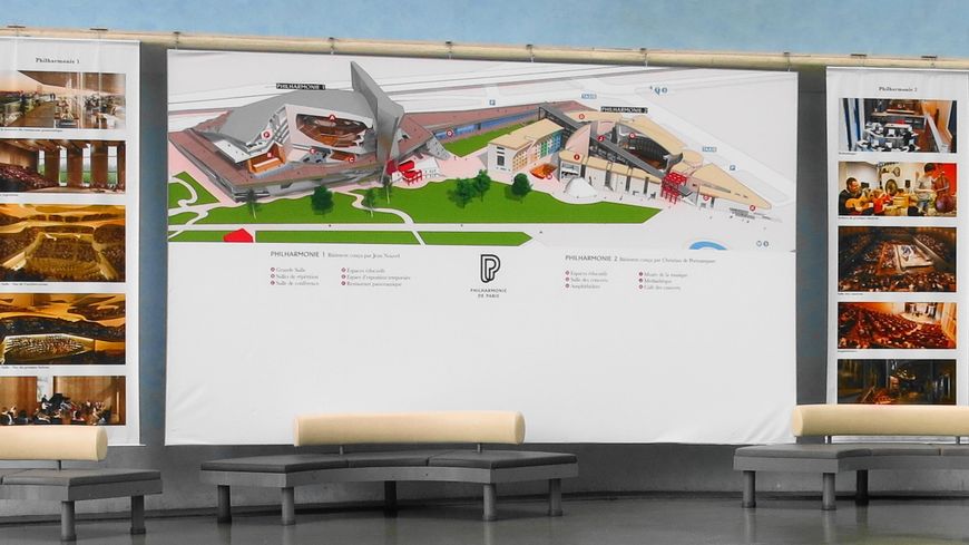 Plan de la Philharmonie de Paris, juin 2015 ©Annick Haumier-Radio France