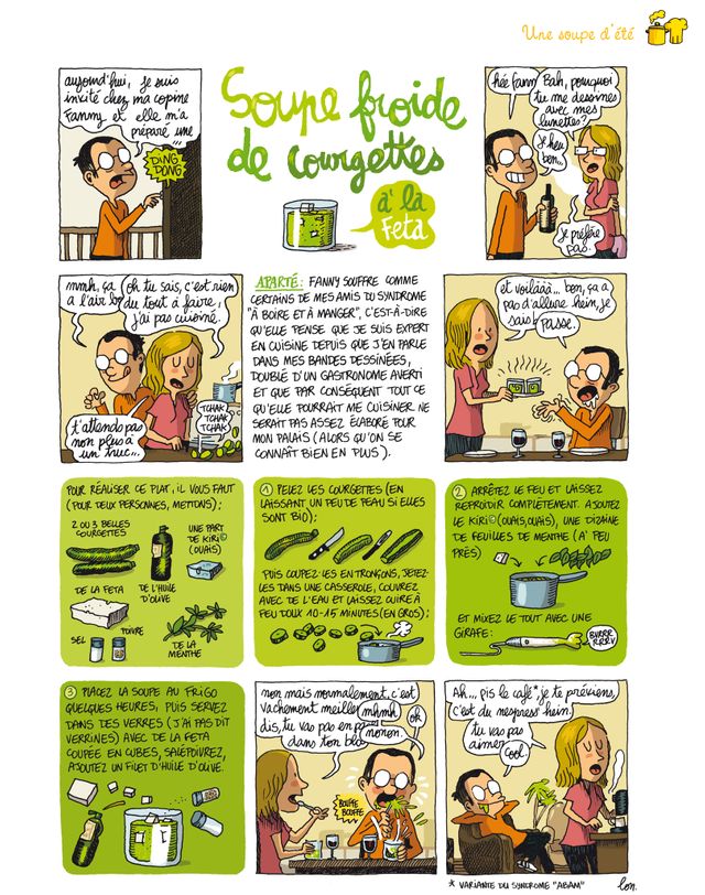 Soupe froide de courgette