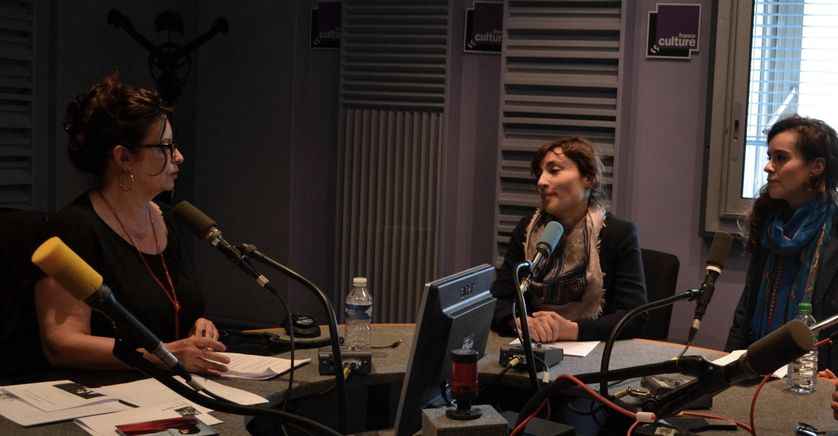 France Culture, studio 153, dimanche 14 juin 2015 ... Aline Pailler, Anne Jeanvoine & Noëmi Waysfeld (de g. à d.)