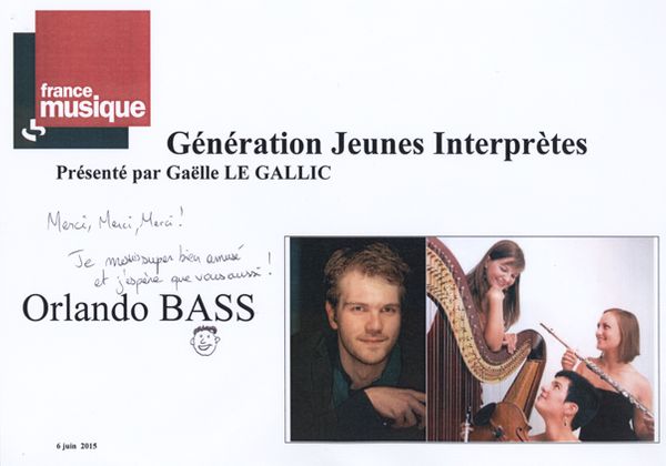 flyer Génération jeunes interprètes_Orlando Bass