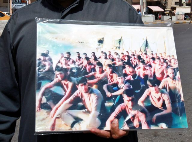 Des victimes du massacre de Tikrit