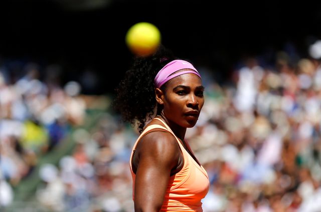 Serena Williams, à Roland Garros à Paris, le 6 juin 2015, France.