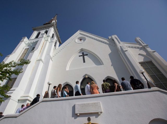 Rassemblement dans l'église de Charleston