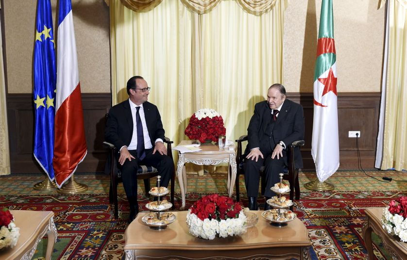 François Hollande et Adbelaziz Bouteflika à Alger lundi 15 juin