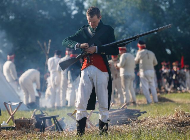Reconstitution de la bataille de Waterloo